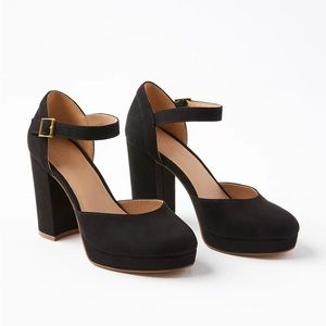 LOFT Ankle Strap Platform Heels